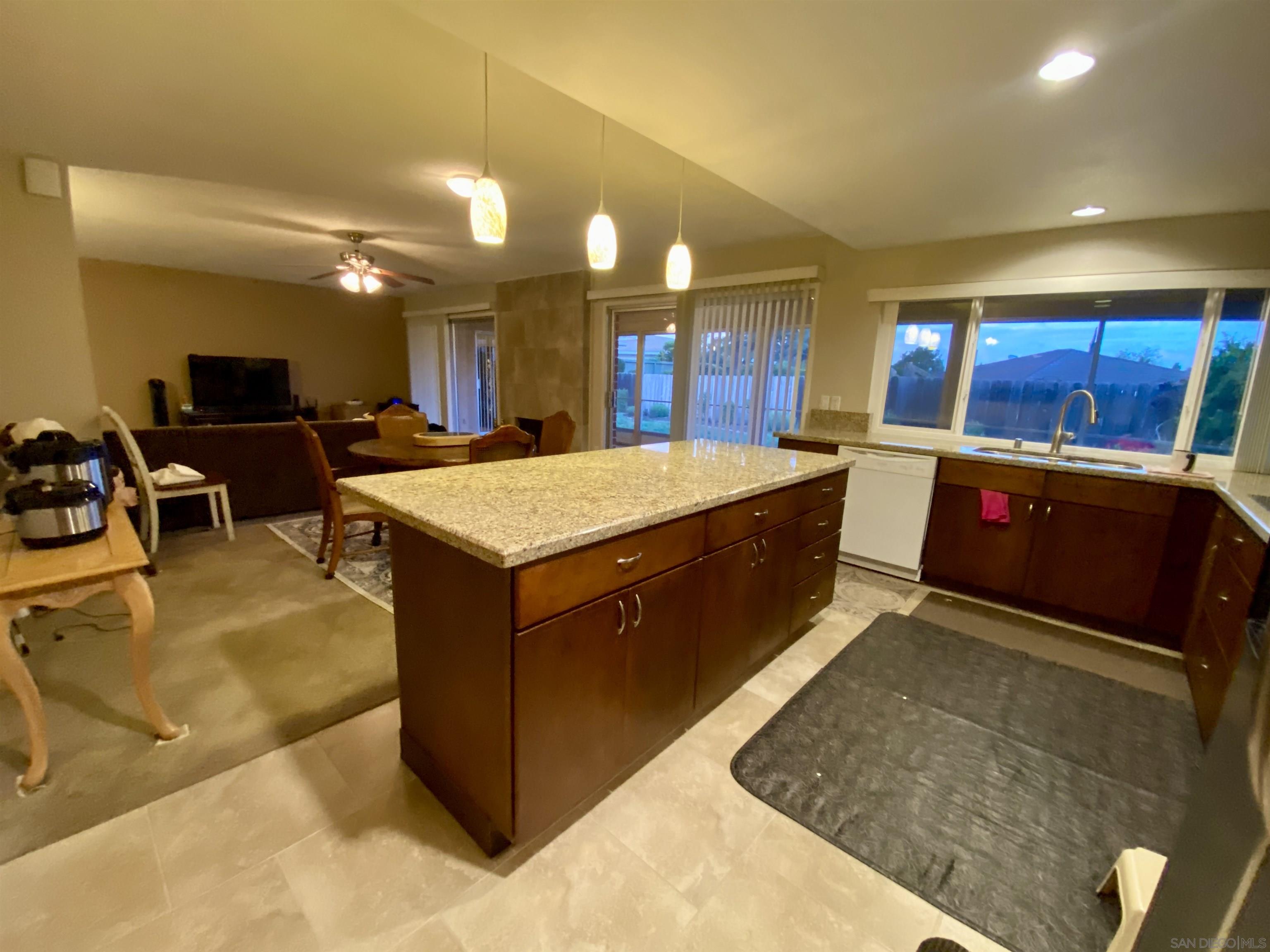 a room with lots of counter top space