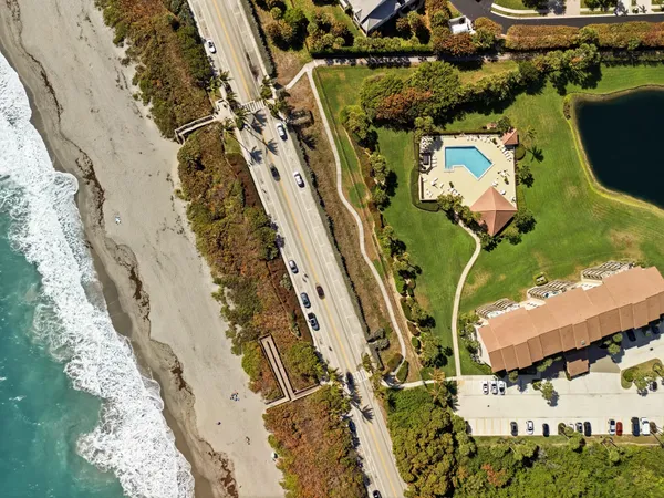 a bird view of building