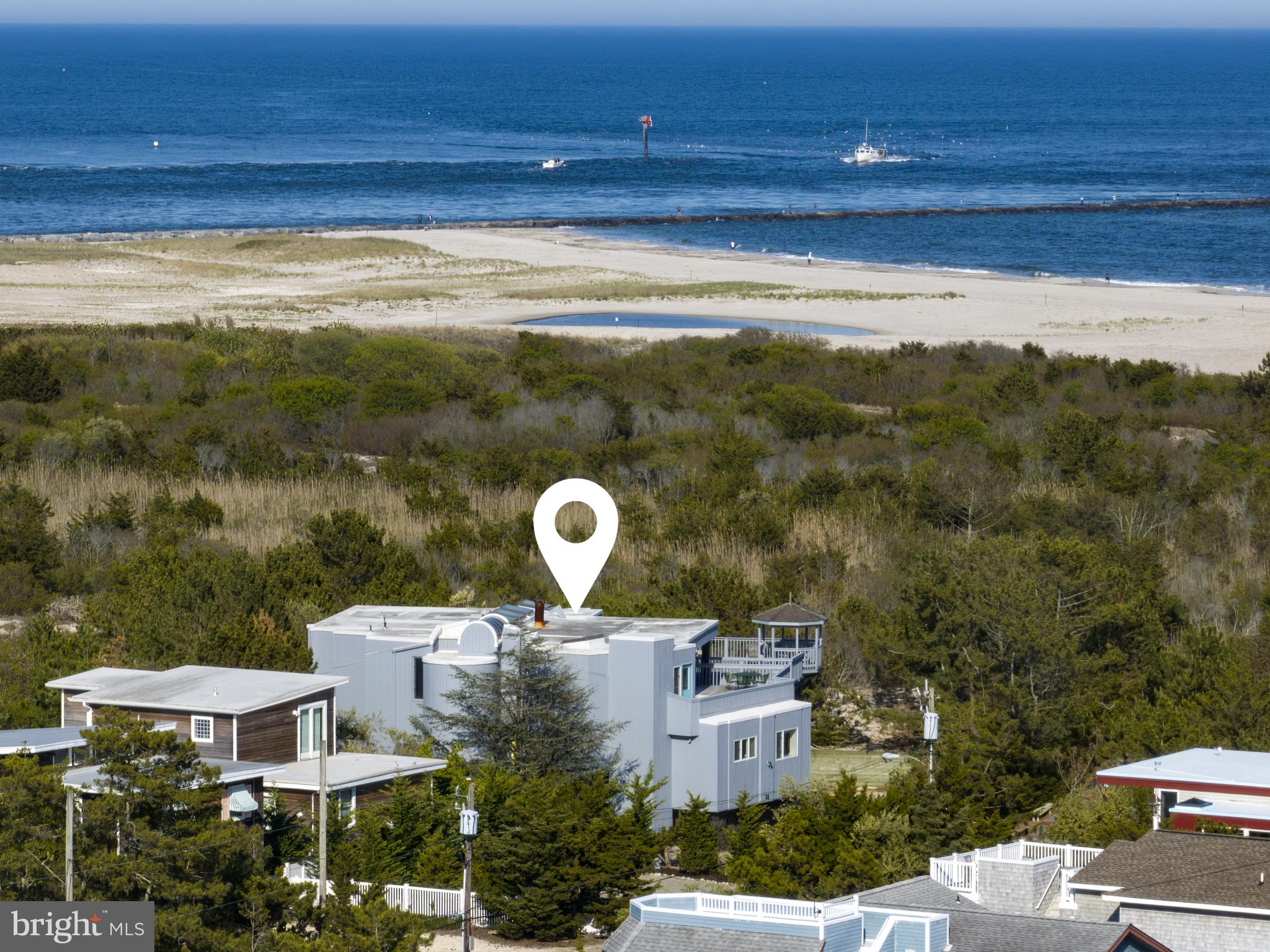 a view of a lake with a mountain