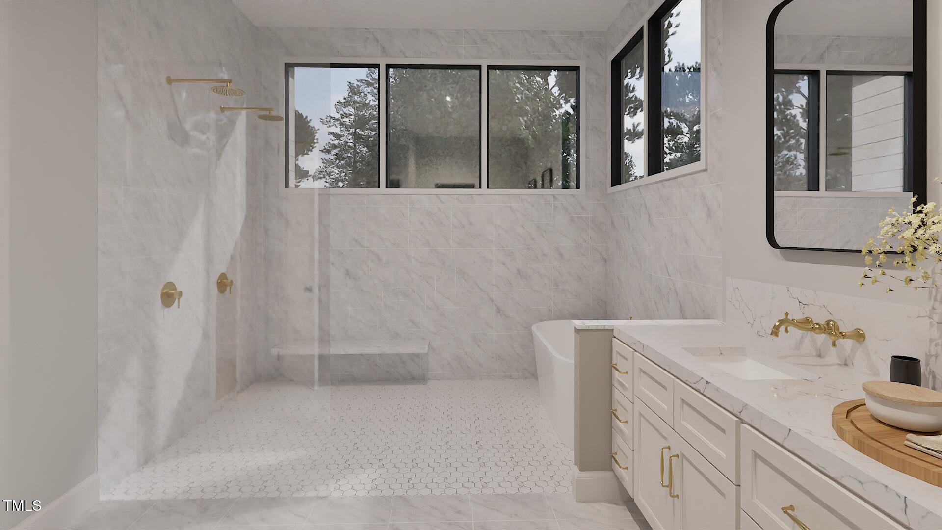 429 Shinleaf Pond Trail Raleigh, NC 27614 - Photo 13 of 31 a bathroom with a sink and a mirror