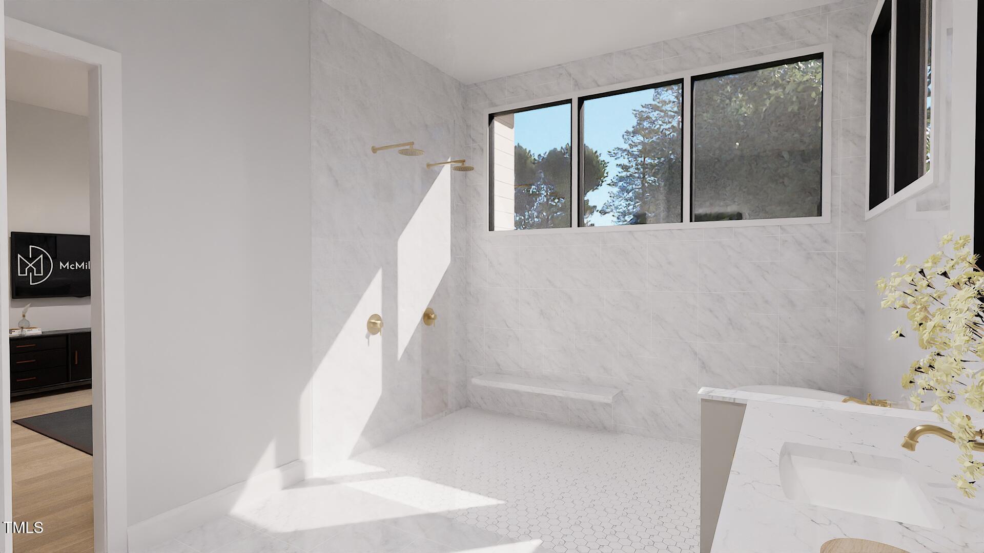 429 Shinleaf Pond Trail Raleigh, NC 27614 - Photo 14 of 31 a view of hallway with livingroom and furniture