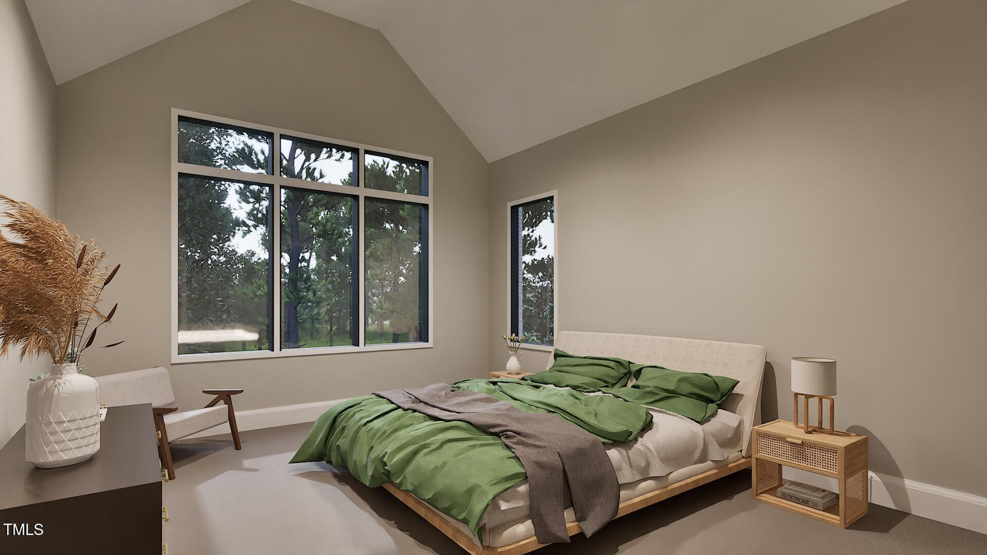 429 Shinleaf Pond Trail Raleigh, NC 27614 - Photo 22 of 31 a bedroom with bed and a large window