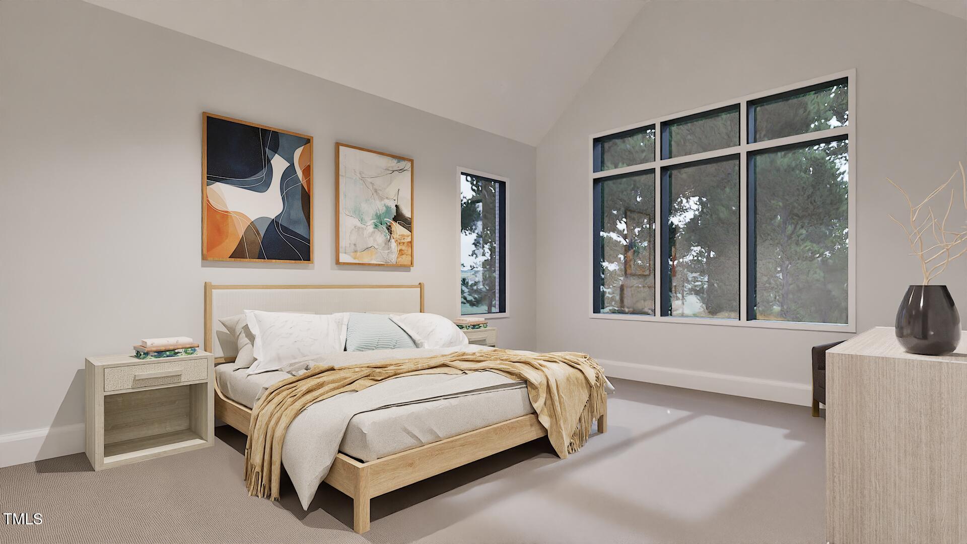 429 Shinleaf Pond Trail Raleigh, NC 27614 - Photo 23 of 31 a bedroom with a bed and a large window