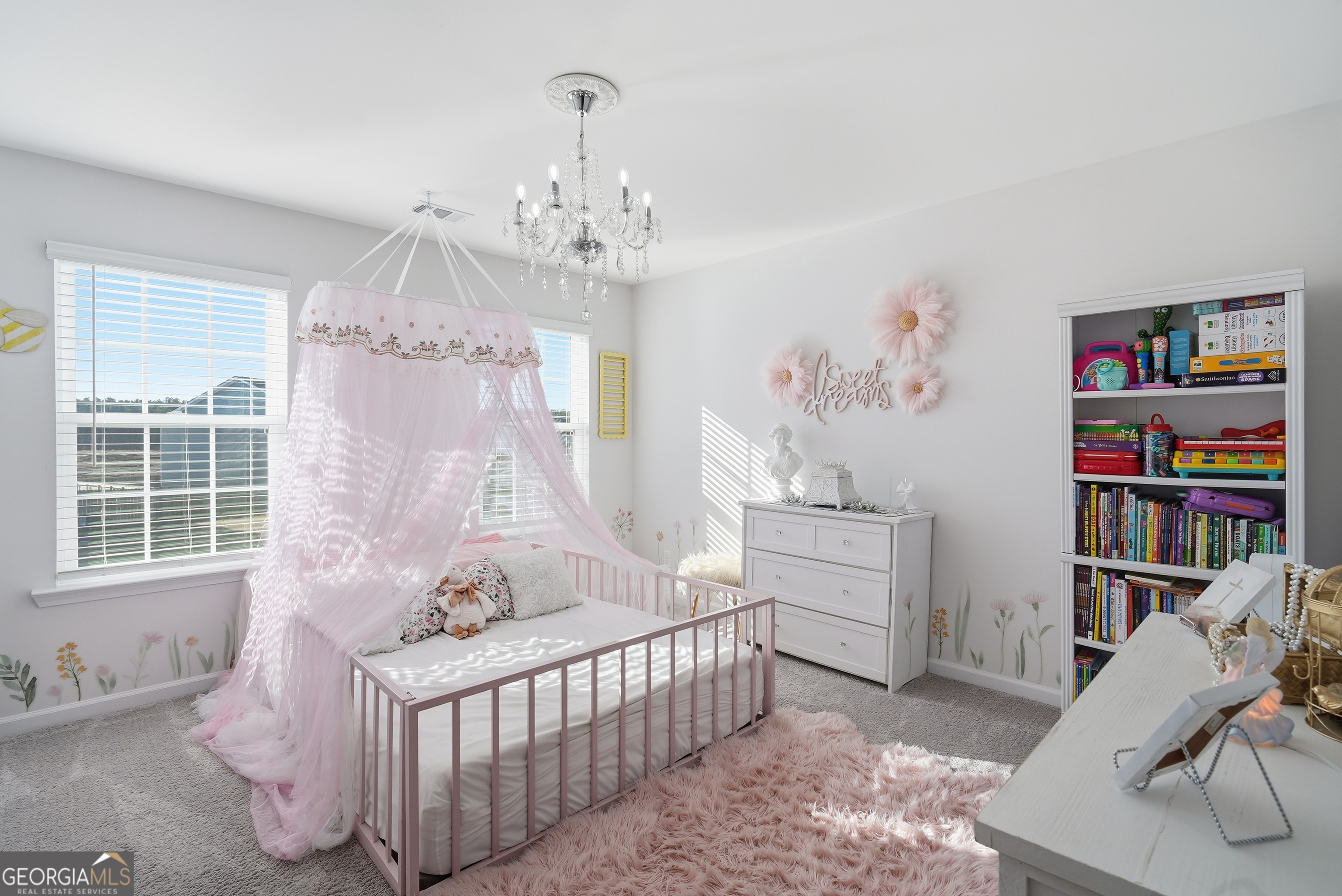 1160 Turpentine Trail Fort Stewart, GA 31313 - Photo 25 of 39 a bedroom with baby crib and a window