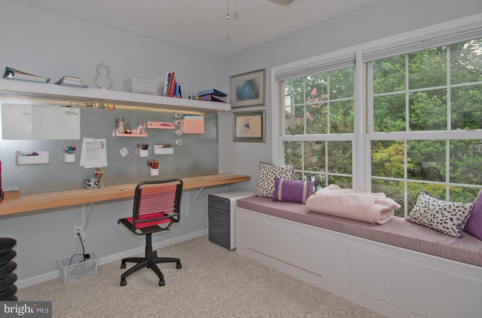 1203 Night Star Court Reston, VA 20194 - Photo 25 of 39 Upper lvl Bedrooom w/ Built-in desk & Window Sea