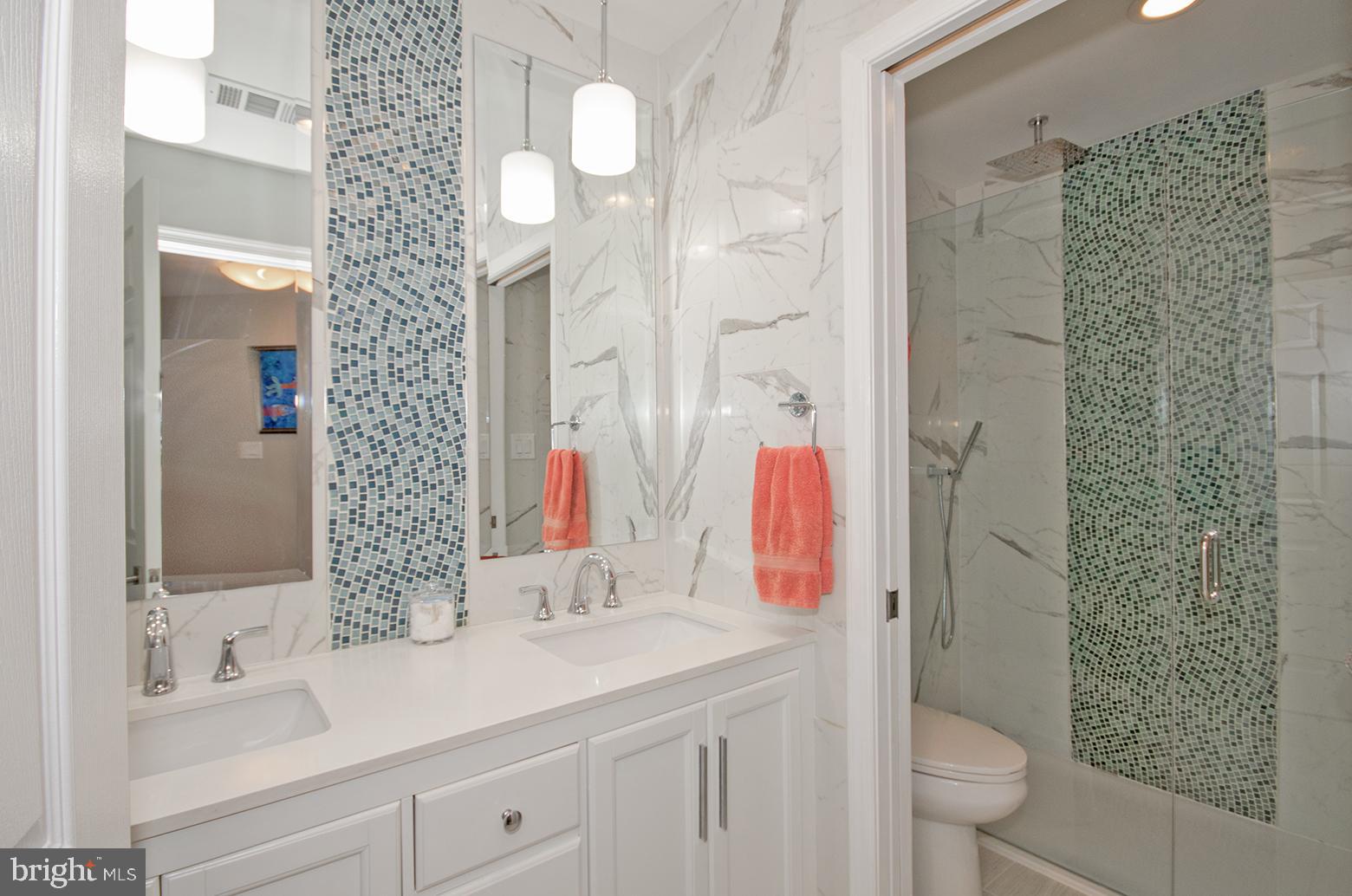 1203 Night Star Court Reston, VA 20194 - Photo 26 of 39 Hall Bath with Heated Floor