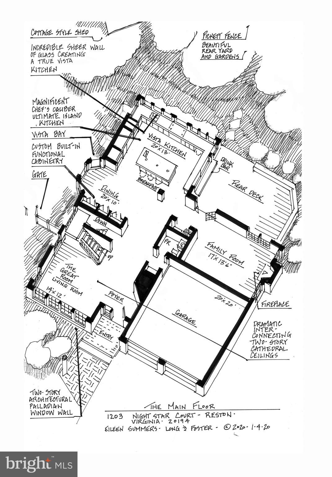 1203 Night Star Court Reston, VA 20194 - Photo 37 of 39 Main Level Plan