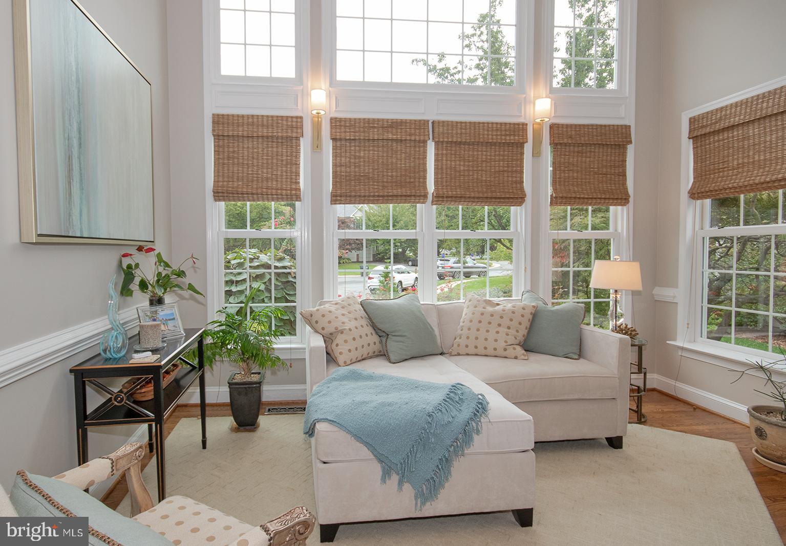 1203 Night Star Court Reston, VA 20194 - Photo 5 of 39 Living Room with Wall of Windows