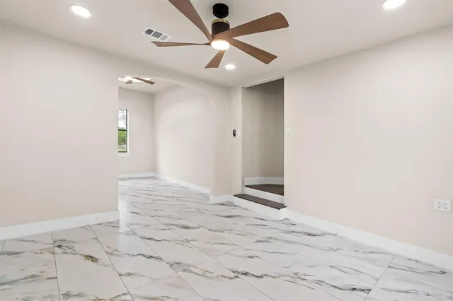 a view of an empty room