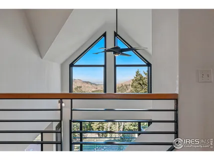 a view of a wooden door