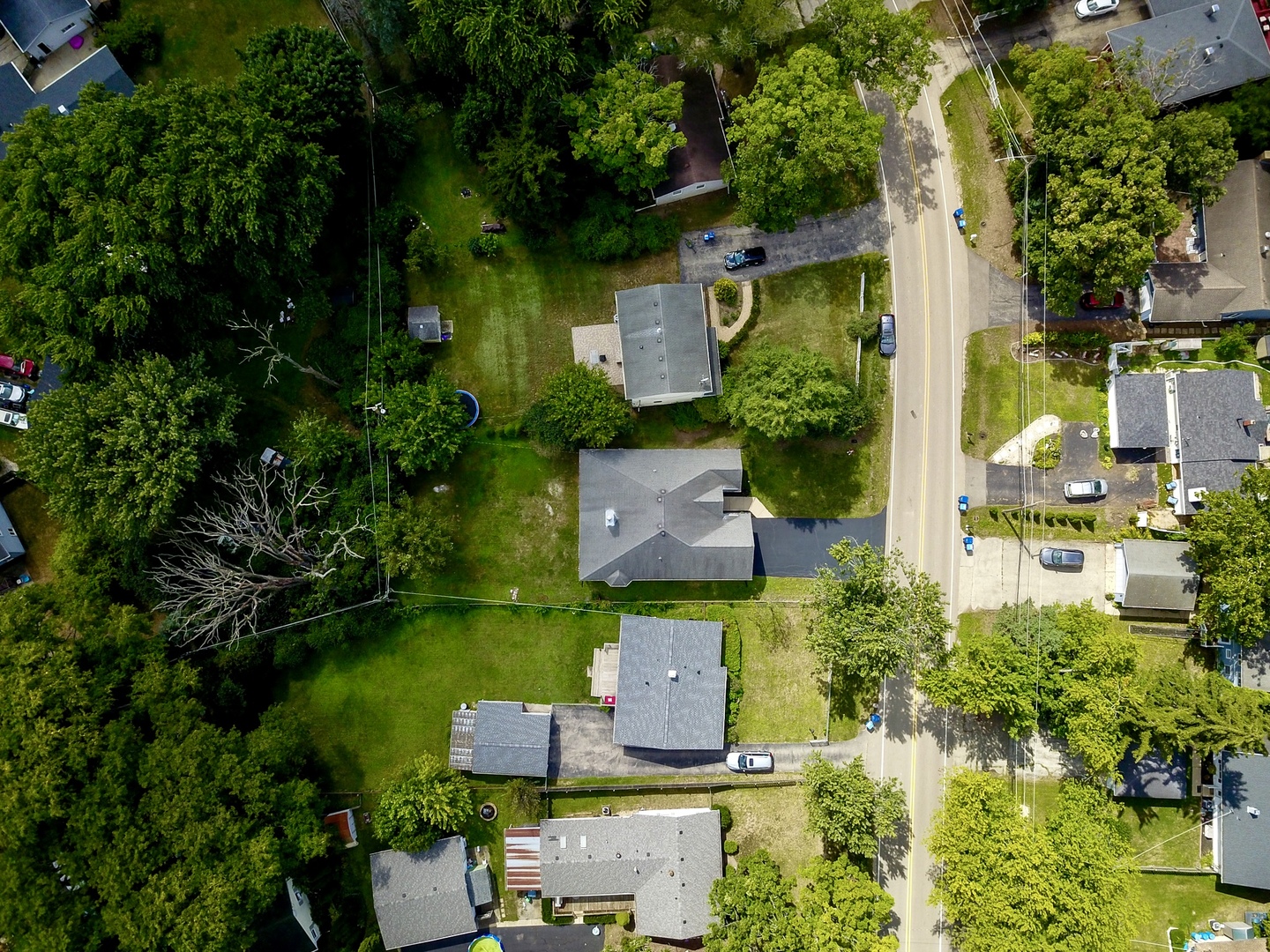 33485 North Mill Road Grayslake, IL 60030 - Photo 27 of 28 an aerial view of residential house with outdoor space and swimming pool