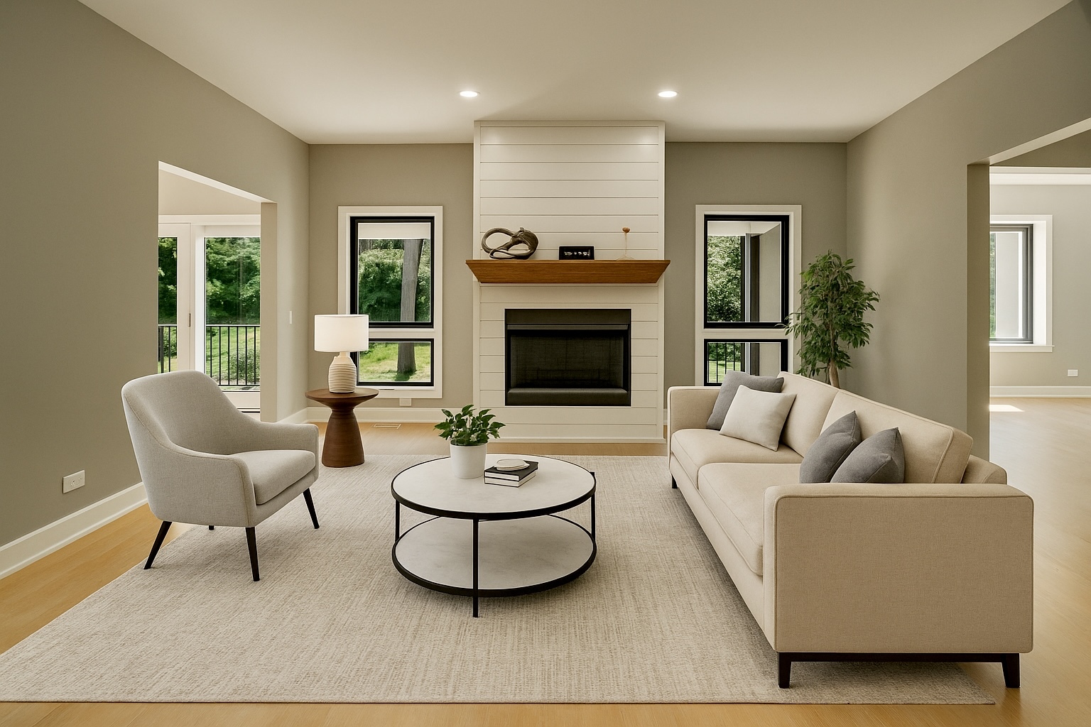 33485 North Mill Road Grayslake, IL 60030 - Photo 4 of 28 a living room with furniture and a fireplace