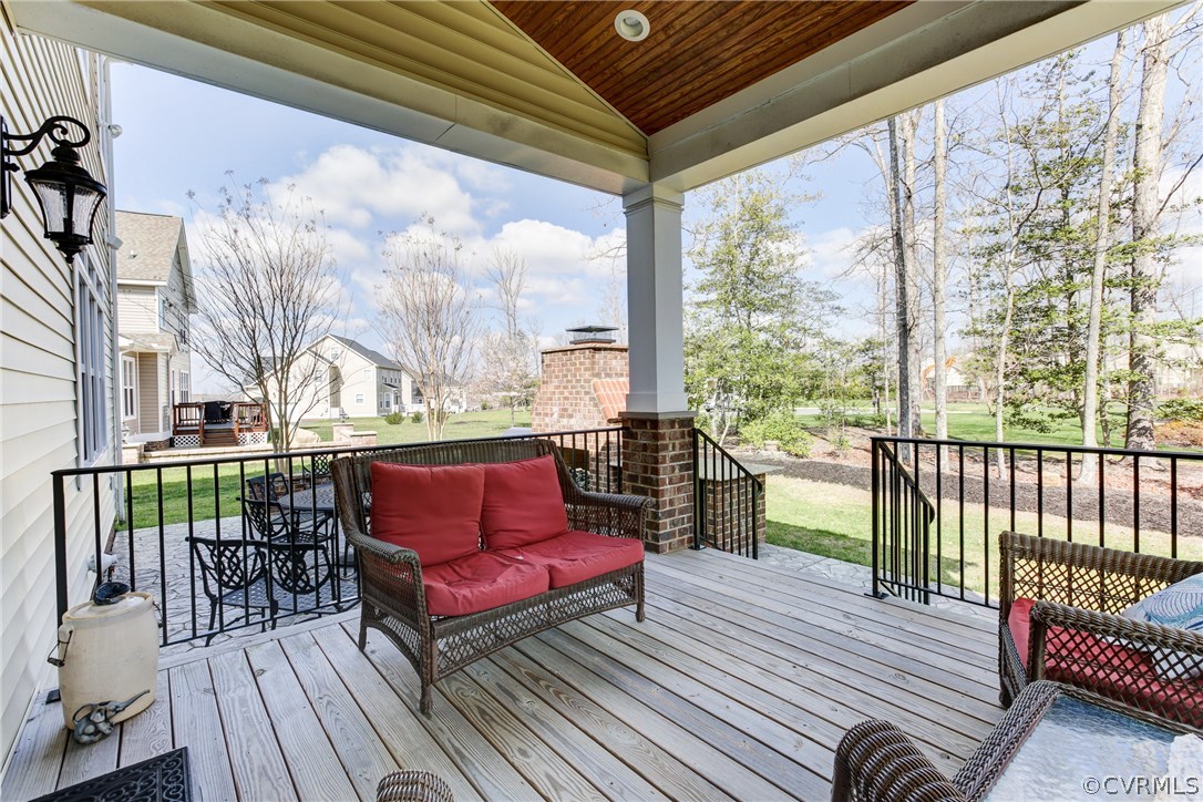 1106 Miners Trail Road Midlothian, VA 23114 - Photo 33 of 38 a balcony with furniture and wooden floor