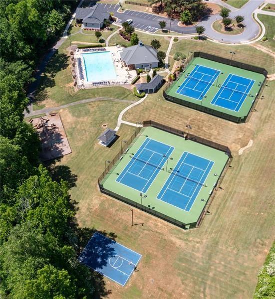 4862 Manatee Court Northwest Powder Springs, GA 30127 - Photo 45 of 46 an aerial view of a house