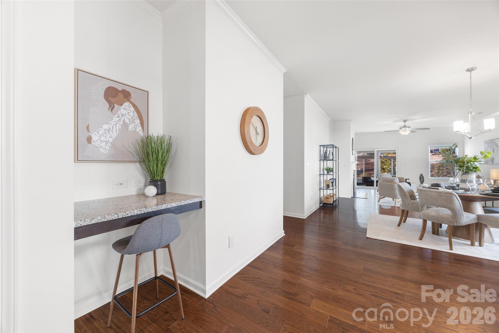 1214 Brookcrest Lane Fort Mill, SC 29708 - Photo 15 of 41 a view of a dining room with furniture and wooden floor