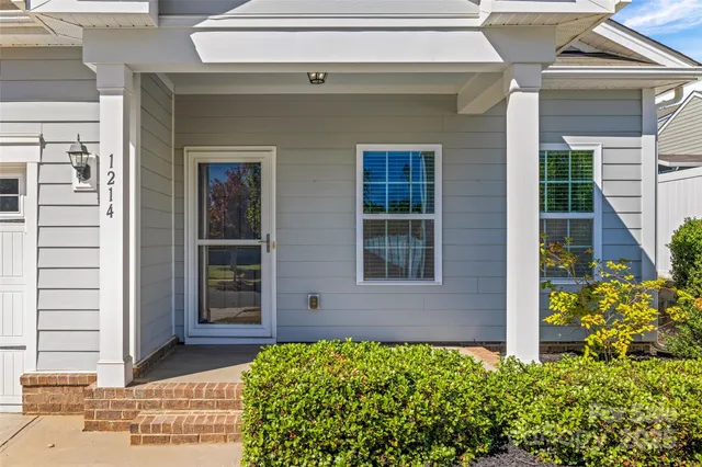 a view of front door of house