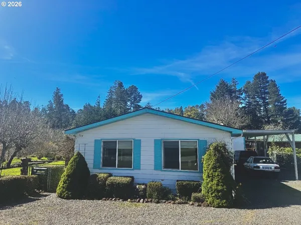 a view of a house with a patio