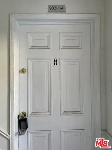 a view of front door