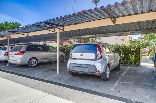 a car parked in garage