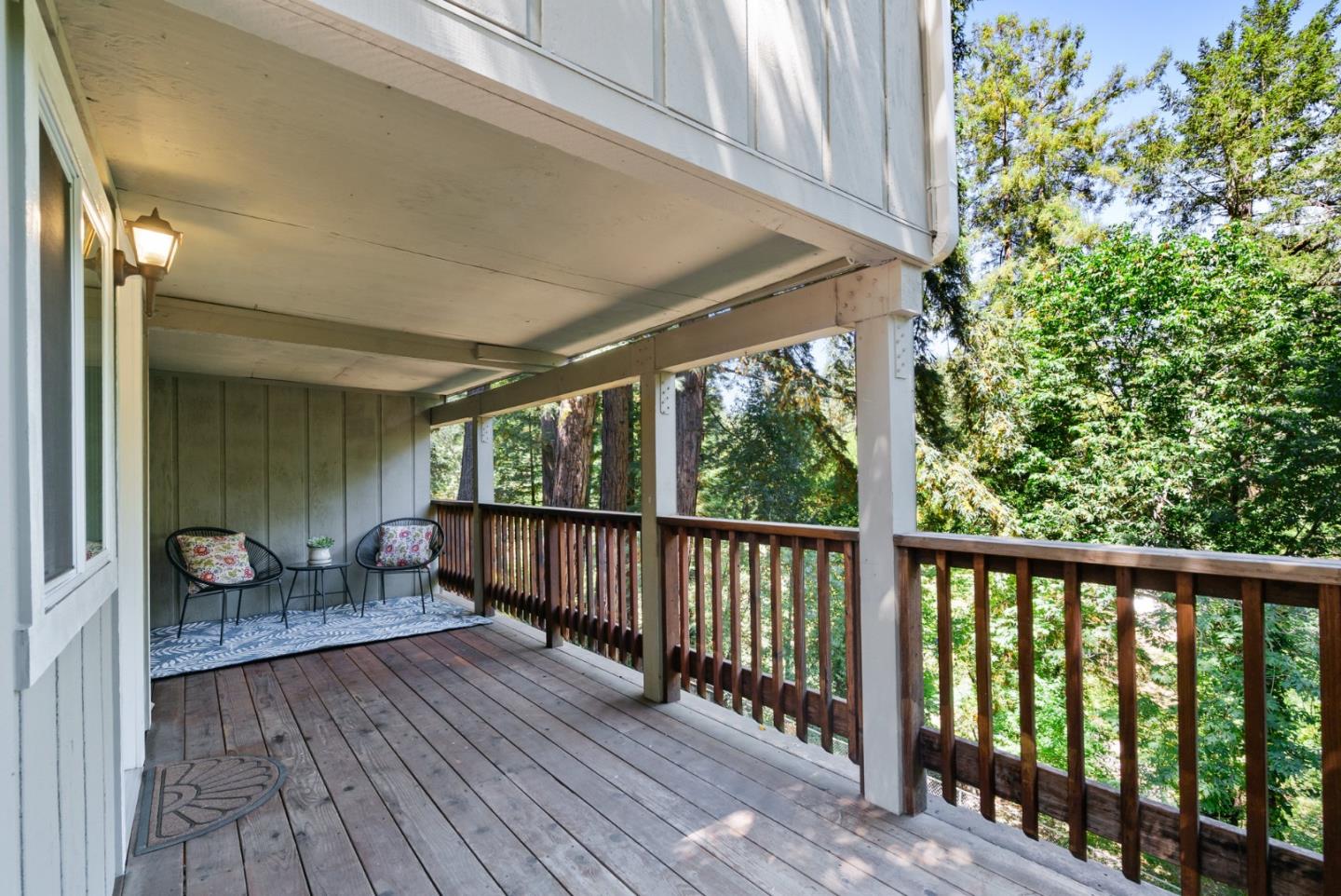 115 Shadowbrook Road Ben Lomond, CA 95005 - Photo 31 of 51 a view of a porch with wooden floor