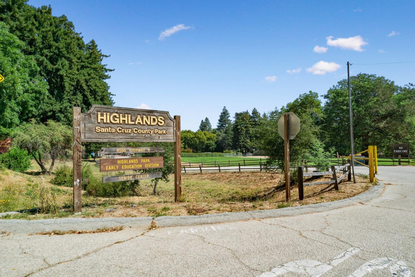 115 Shadowbrook Road Ben Lomond, CA 95005 - Photo 35 of 51 a view of a park with iron fence