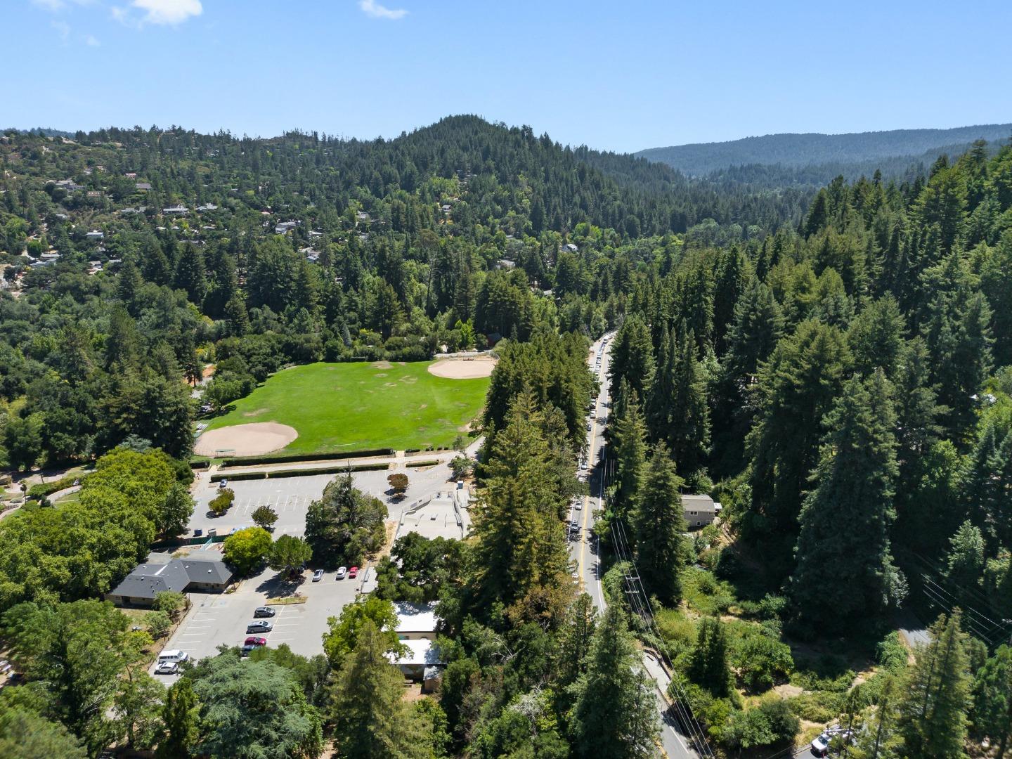 115 Shadowbrook Road Ben Lomond, CA 95005 - Photo 42 of 51 an aerial view of a house with mountain view