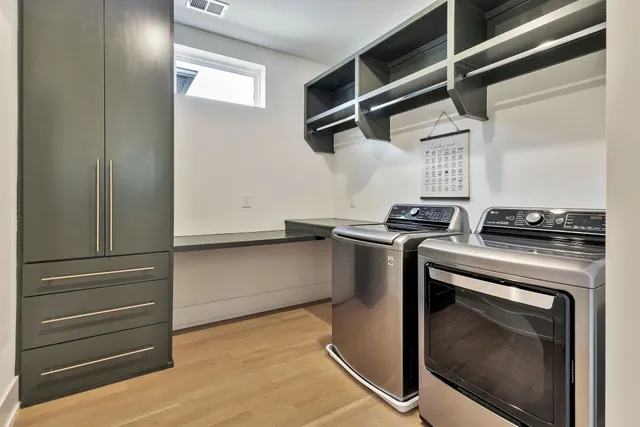 a view of storage and utility room