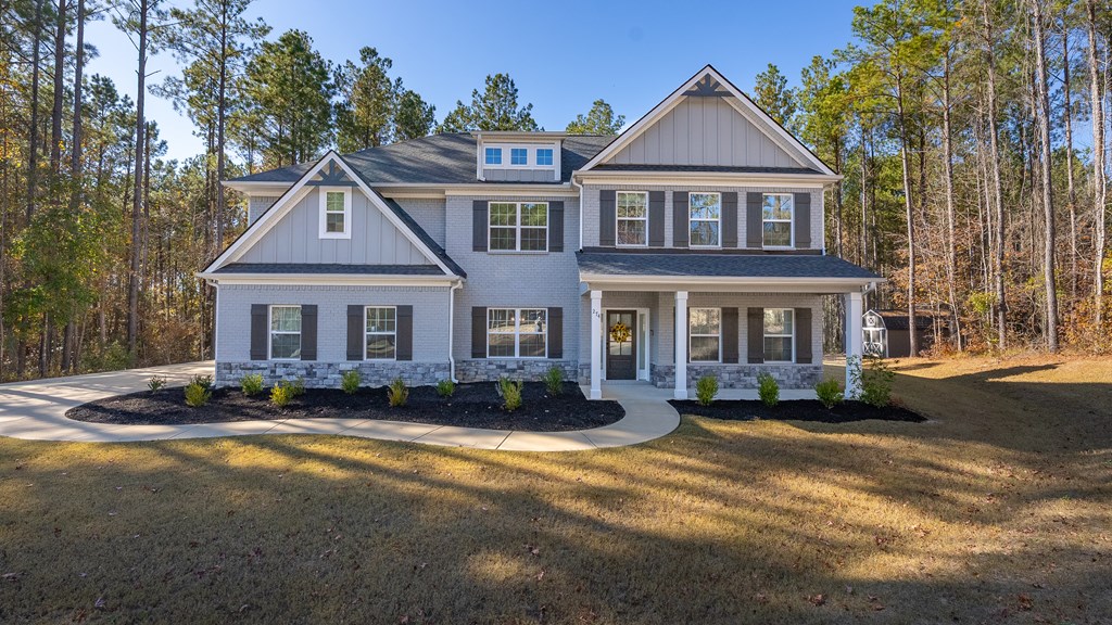 274 James Creek Road Fortson, GA 31808 - Photo 45 of 59 a front view of a house with a yard