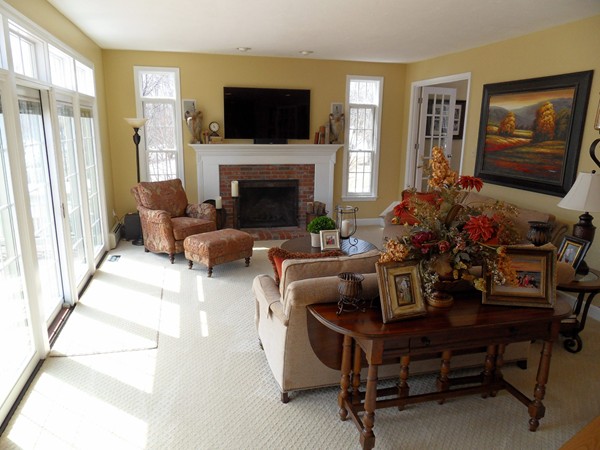 3 Clarks Hill Drive Sutton, MA 01590 - Photo 16 of 30 a living room with furniture and a flat screen tv