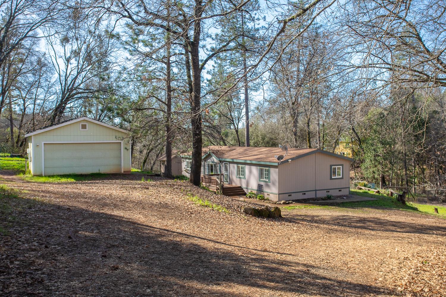 a house view with a outdoor space