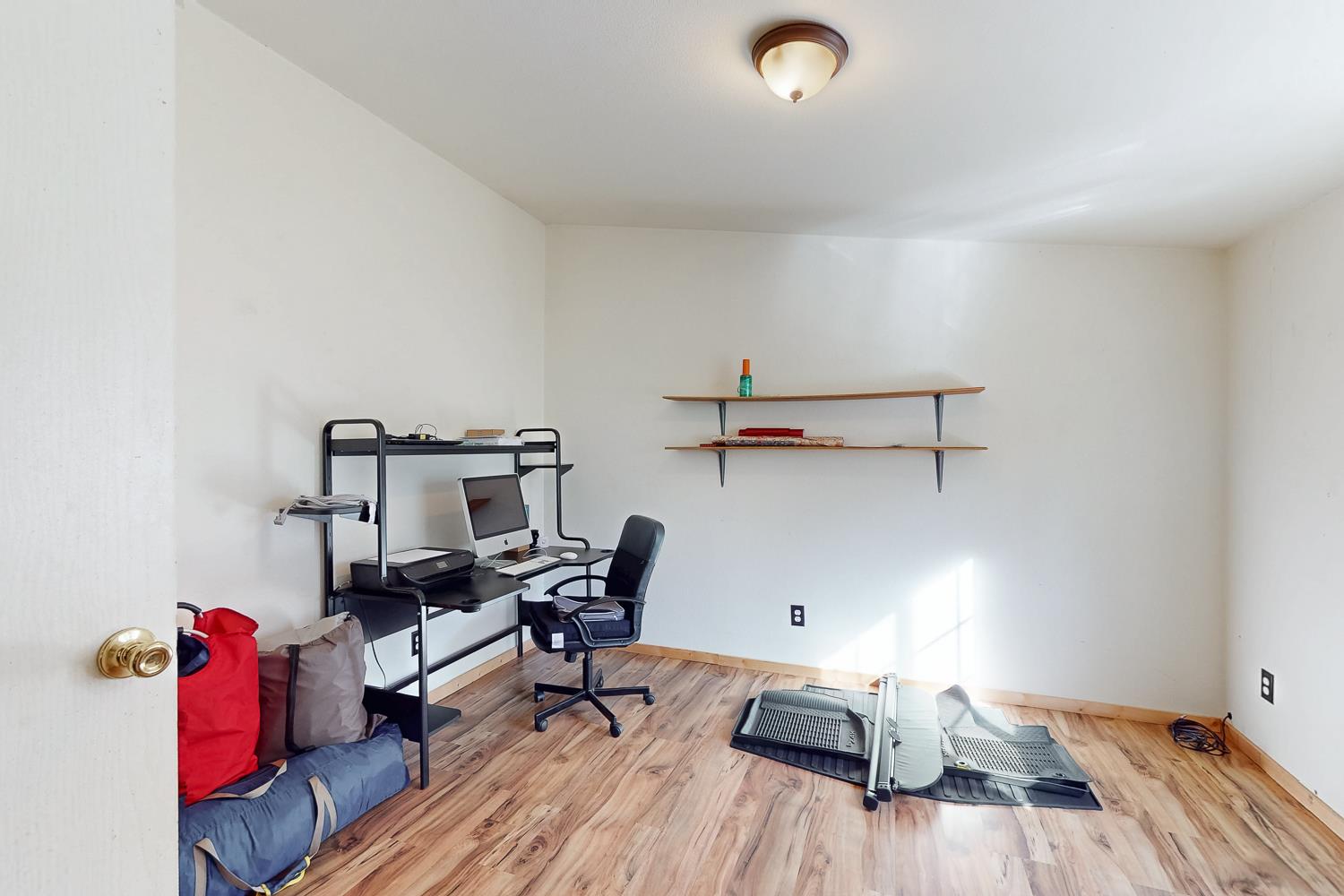 10146 Frenchtown Dobbins Road Dobbins, CA 95935 - Photo 37 of 38 a workspace with furniture and wooden floor