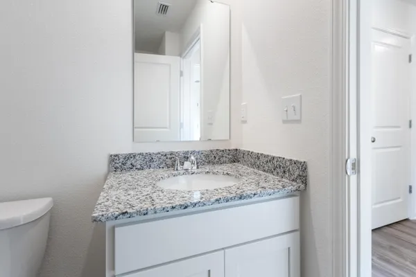 a close view of a bathtub in bathroom
