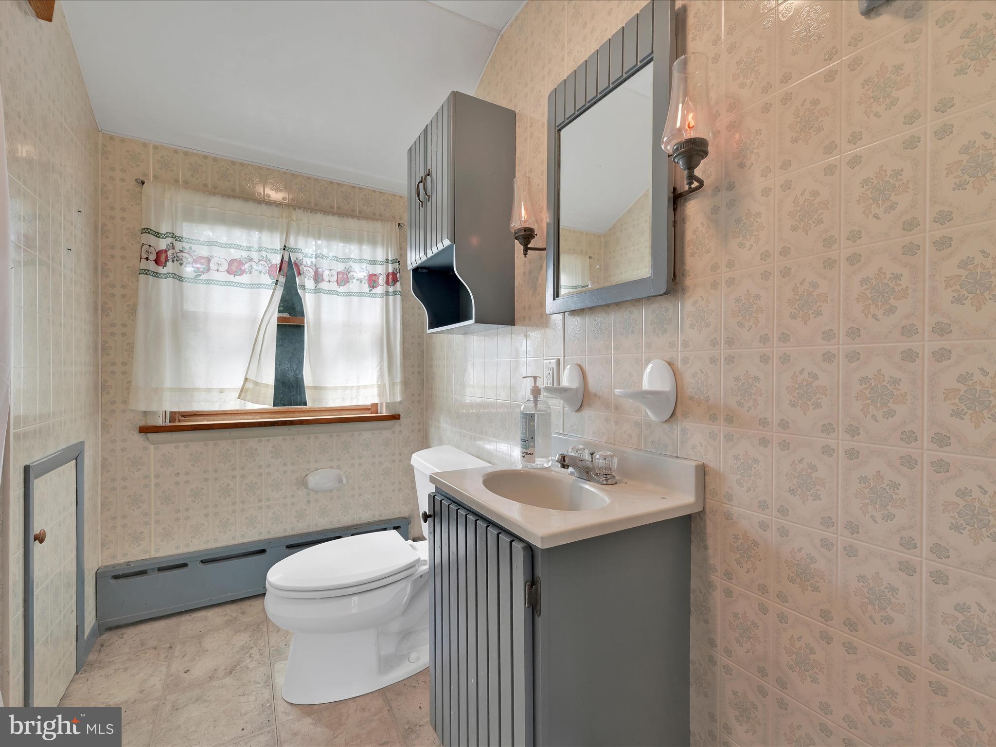 21 Blue Rocks Road Lenhartsville, PA 19534 - Photo 26 of 48 a bathroom with a toilet a sink and mirror