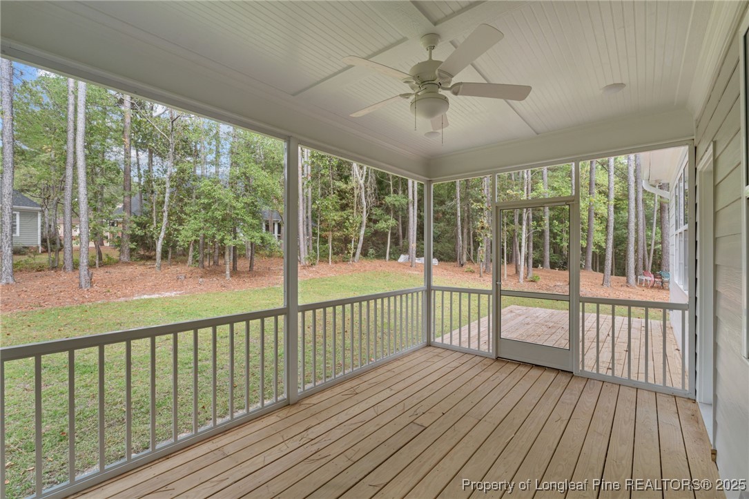 45 Pine Hill Court Spring Lake, NC 28390 - Photo 34 of 40 a view of a balcony with wooden floor