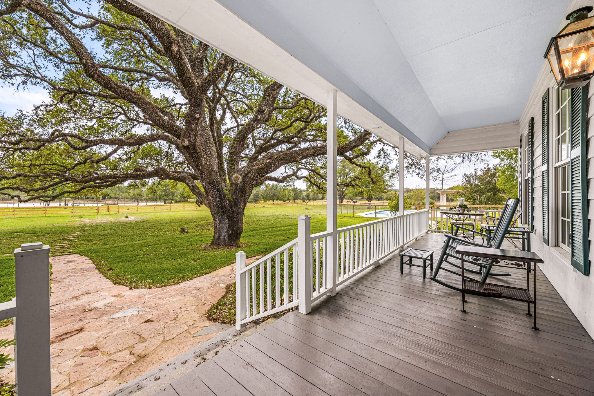 12900 Newberg Road Cat Spring, TX 78933 - Photo 7 of 39 Enjoy watching sunsets and wildlife from the front porch