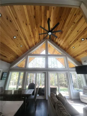 a view of a roof deck