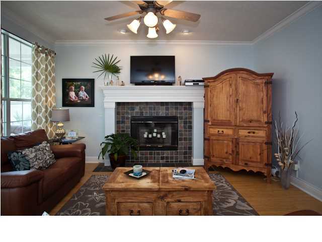 258 Seabreeze Circle Seacrest, FL 32461 - Photo 19 of 31 a living room with furniture a flat screen tv and a fireplace