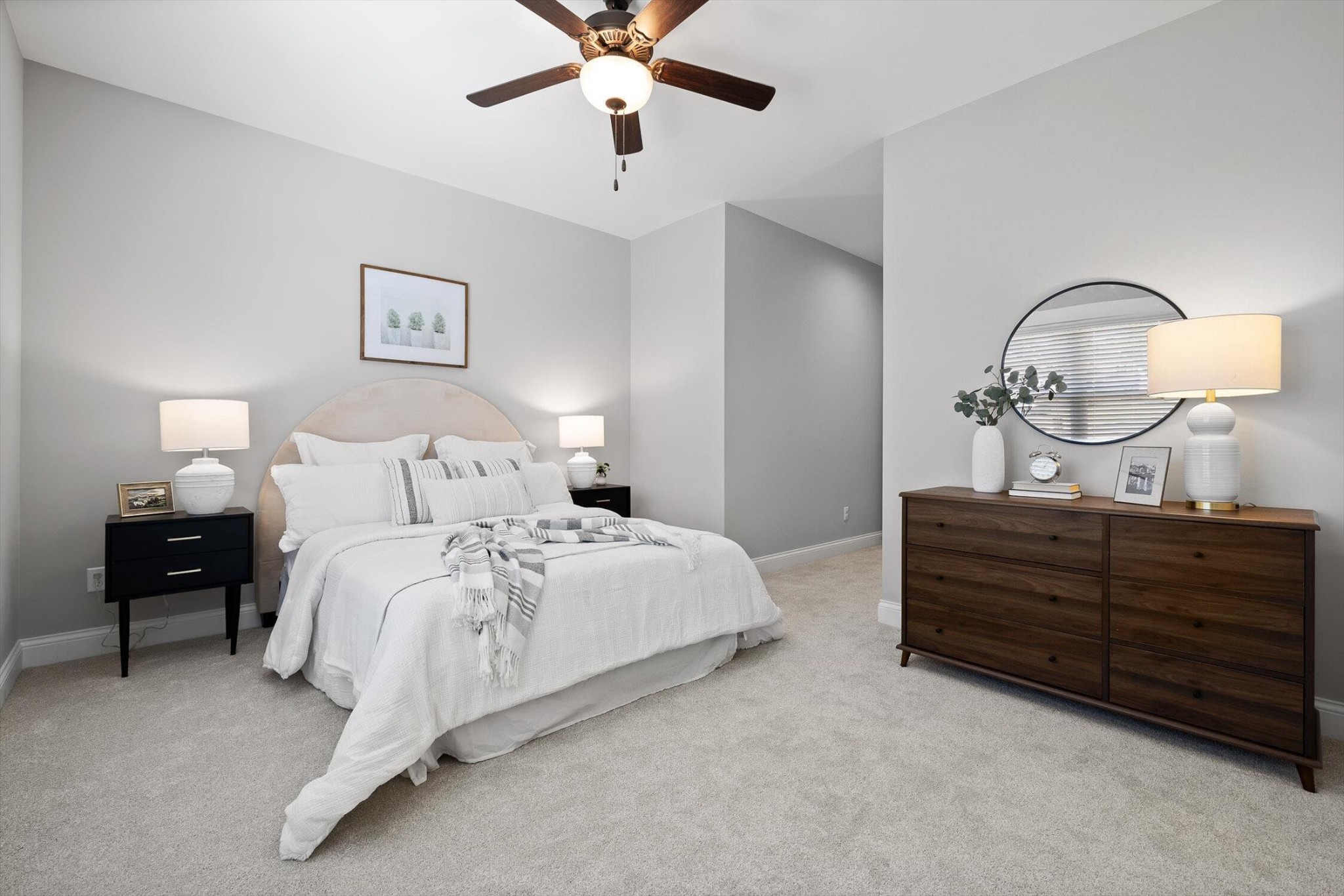 718 Windrush Loop Chattanooga, TN 37421 - Photo 24 of 29 a bed room with a bed and a chandelier