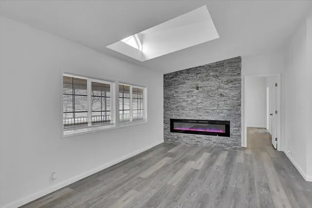 a view of a forest with a tree