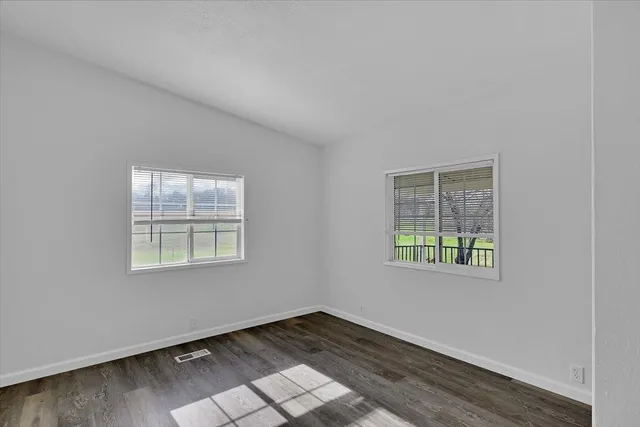 a view of outdoor space with a garden