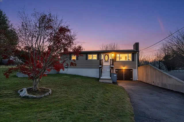 a view of a porch with a fireplace
