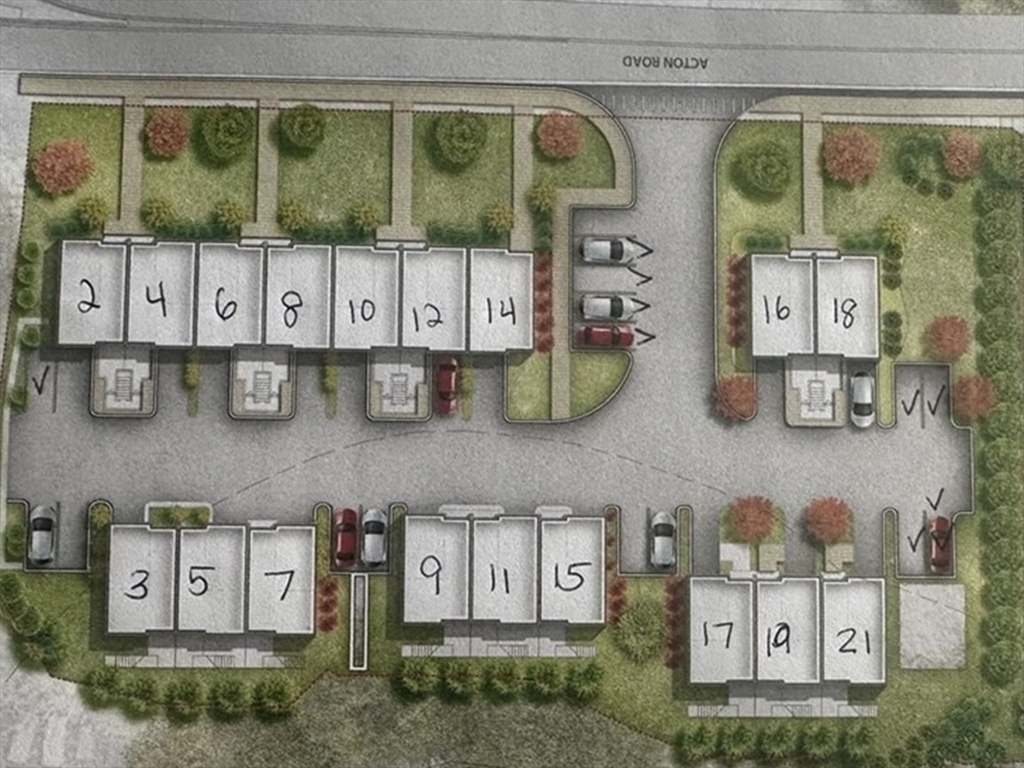 9 Acton Road, Unit 4 Chelmsford, MA 01824 - Photo 2 of 30 a front view of a house with lots of clutter and plants