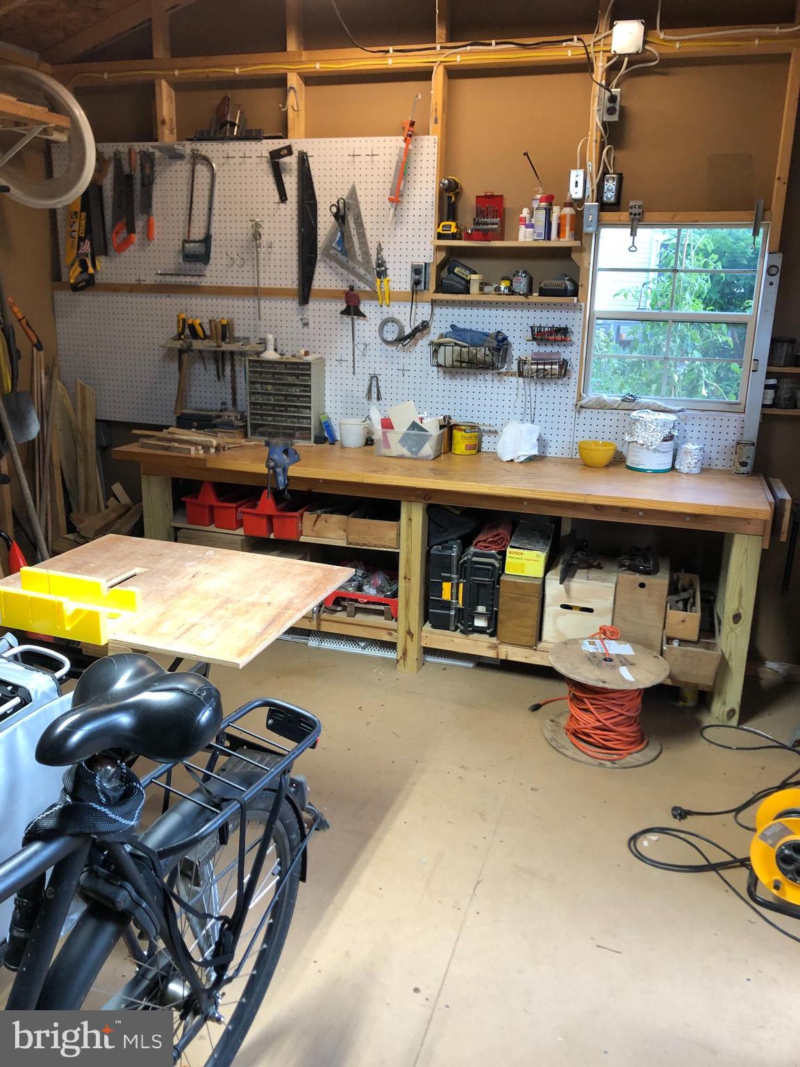 115 Fowler Avenue Haddonfield, NJ 08033 - Photo 48 of 53 Back Yard - Shed Interior - Work Bench