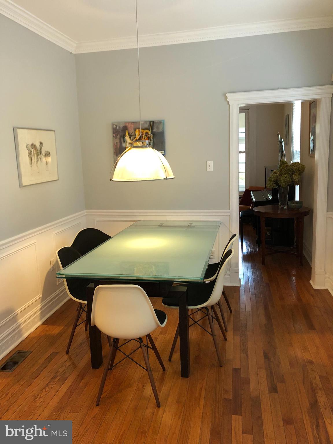 115 Fowler Avenue Haddonfield, NJ 08033 - Photo 10 of 53 Dining Room - Wood Floors, Crown Molding