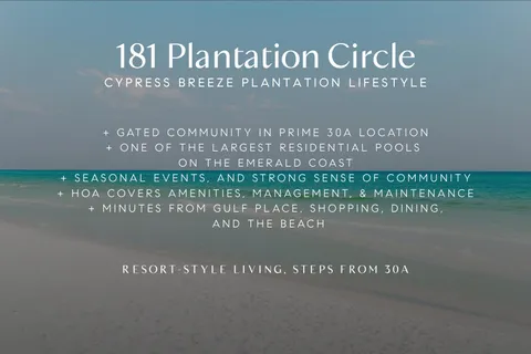 $1,900,000 | 181 Plantation Circle, Santa Rosa Beach, FL 32459