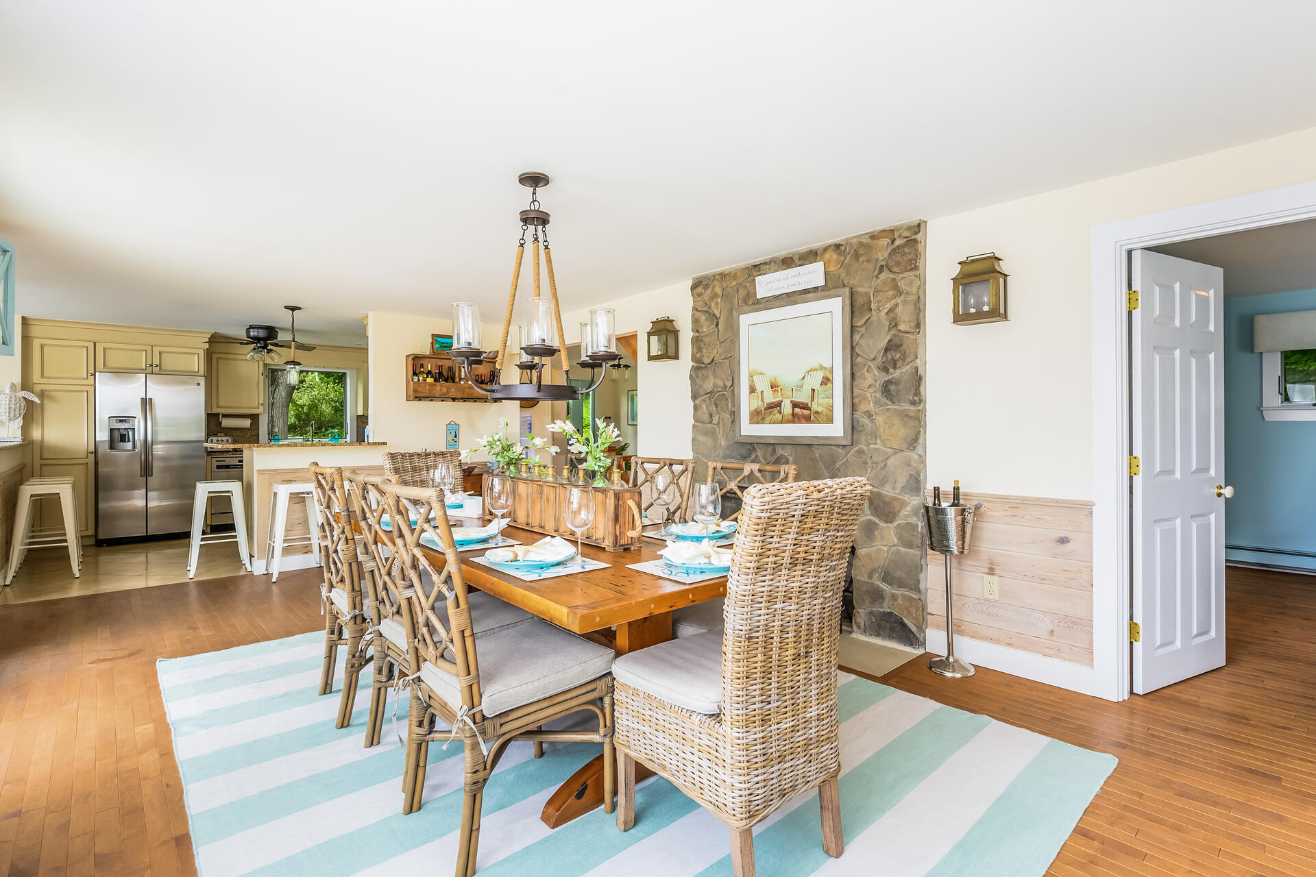 33 Ruggles Road Orleans, MA 02653 - Photo 14 of 80 a view of a dining room with furniture and wooden floor