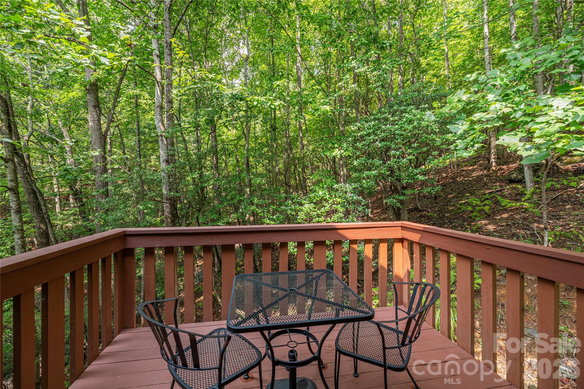 116 Ivy Road Mills River, NC 28759 - Photo 23 of 45 a view of a chair and table in the balcony