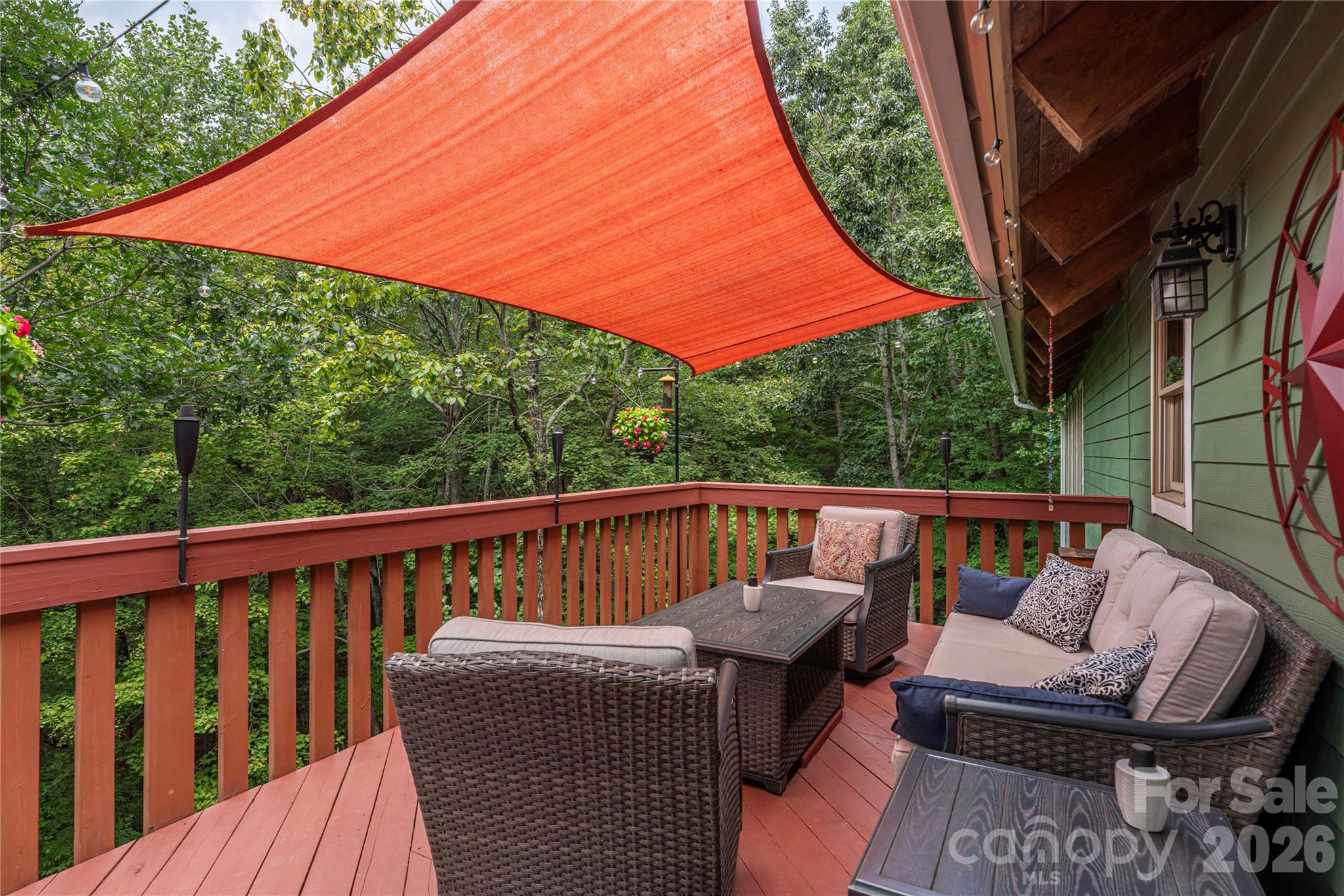 116 Ivy Road Mills River, NC 28759 - Photo 5 of 45 a view of a two chairs in the roof deck