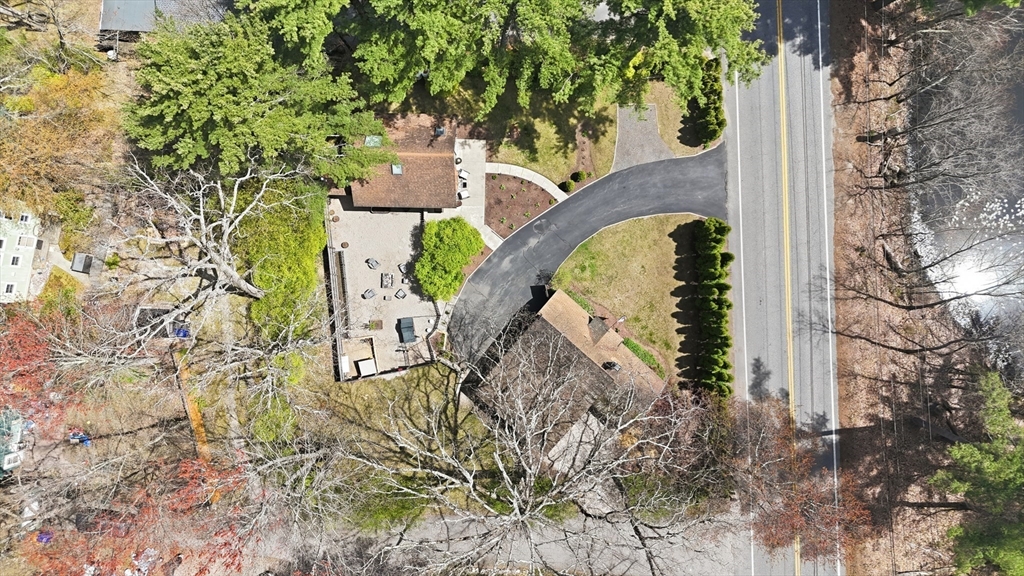 136 Flynt Street Palmer, MA 01069 - Photo 25 of 28 an aerial view of a house with a yard and trees