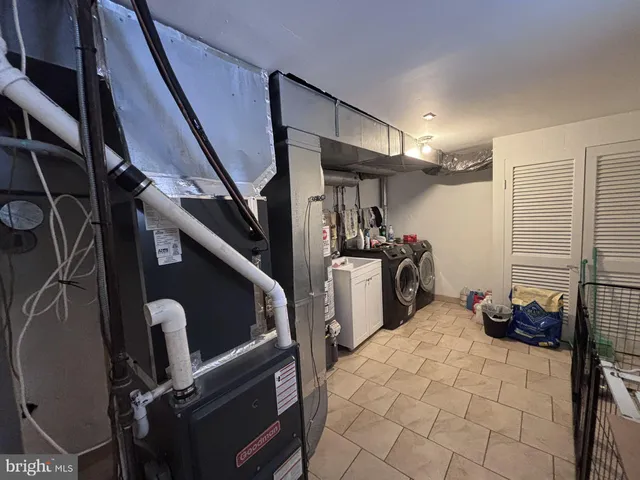 a view of a storage room